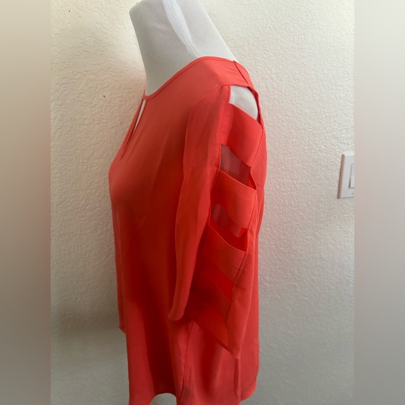 BOLD elements Coral Cutout Sleeve Blouse - Picture 5 of 8
